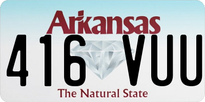 AR license plate 416VUU