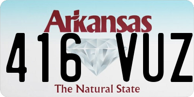 AR license plate 416VUZ