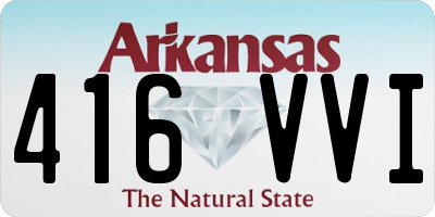 AR license plate 416VVI