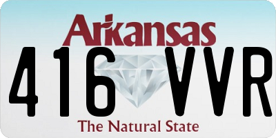 AR license plate 416VVR