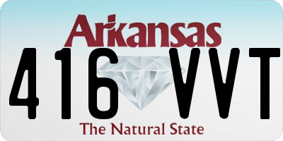 AR license plate 416VVT