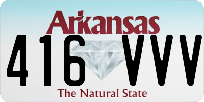 AR license plate 416VVV