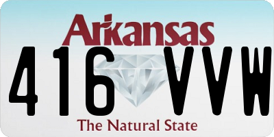 AR license plate 416VVW