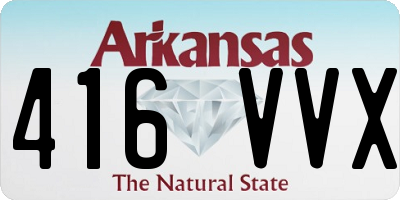 AR license plate 416VVX