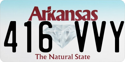 AR license plate 416VVY
