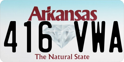 AR license plate 416VWA