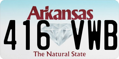 AR license plate 416VWB
