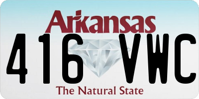 AR license plate 416VWC