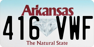 AR license plate 416VWF