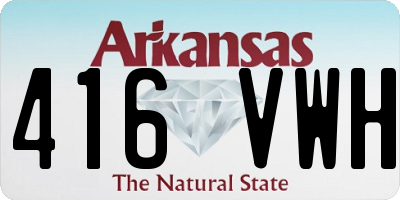 AR license plate 416VWH