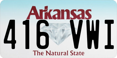 AR license plate 416VWI