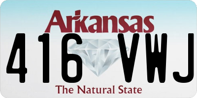 AR license plate 416VWJ