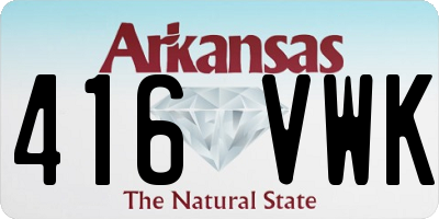 AR license plate 416VWK