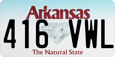 AR license plate 416VWL