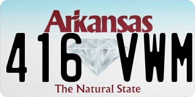 AR license plate 416VWM
