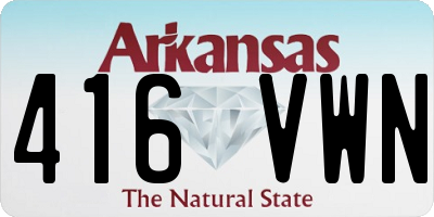 AR license plate 416VWN