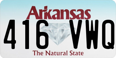 AR license plate 416VWQ