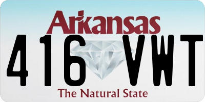 AR license plate 416VWT