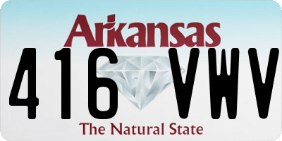 AR license plate 416VWV
