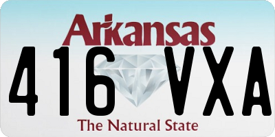 AR license plate 416VXA