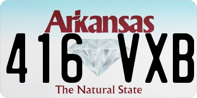 AR license plate 416VXB