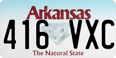 AR license plate 416VXC