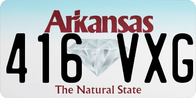 AR license plate 416VXG