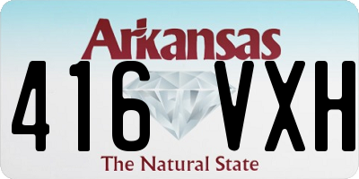 AR license plate 416VXH