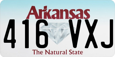 AR license plate 416VXJ