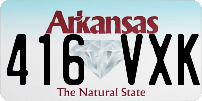 AR license plate 416VXK