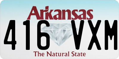 AR license plate 416VXM