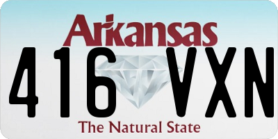 AR license plate 416VXN