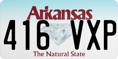 AR license plate 416VXP