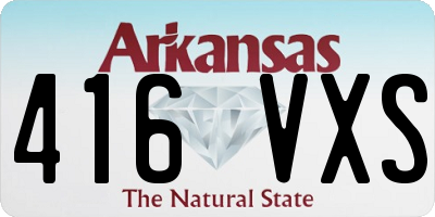 AR license plate 416VXS