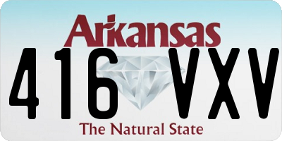 AR license plate 416VXV