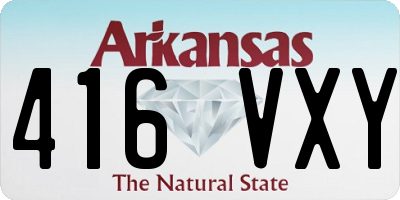 AR license plate 416VXY