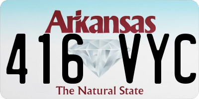 AR license plate 416VYC