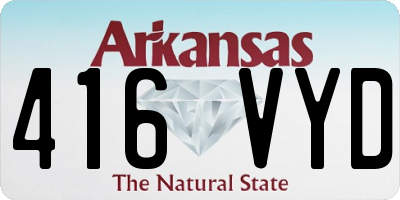 AR license plate 416VYD