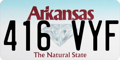 AR license plate 416VYF