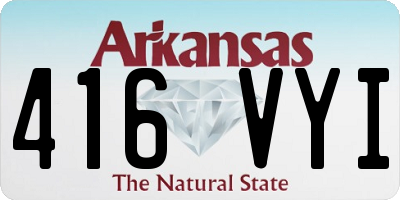 AR license plate 416VYI