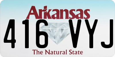 AR license plate 416VYJ