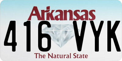 AR license plate 416VYK