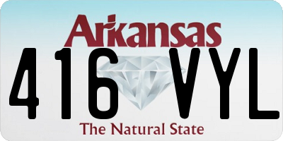 AR license plate 416VYL