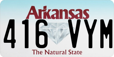 AR license plate 416VYM