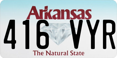 AR license plate 416VYR