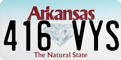 AR license plate 416VYS