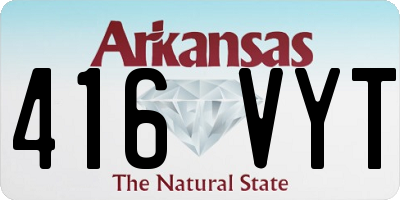 AR license plate 416VYT