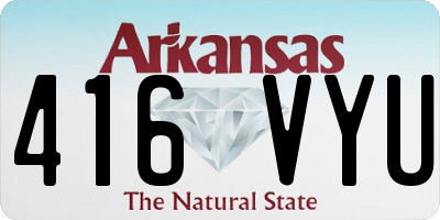 AR license plate 416VYU