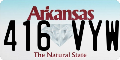 AR license plate 416VYW