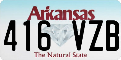 AR license plate 416VZB